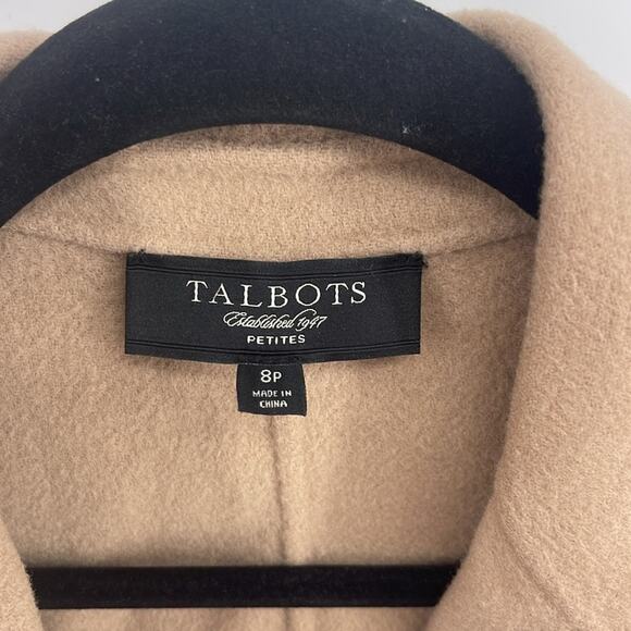 Talbots wool blend boiled wool two button unlined blazer sz 8P - Picture 5 of 7